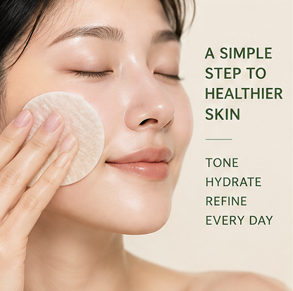 🌿 AURAPECO® Natural Licorice pH Balancing Toner Pads for Sensitive Skin