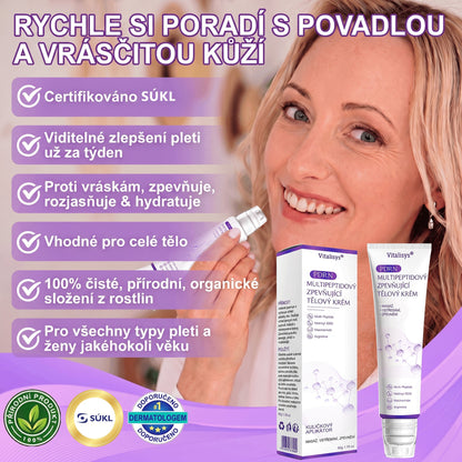 Vitalisys®🔥PDRN Multi-Peptide Masážní tělový krém s válečkem — proti stárnutí, hydratuje, zpevňuje a liftinguje pokožku, podporuje regeneraci, sjednocuje tón pleti a pečuje o nedokonalosti a tmavé skvrny.