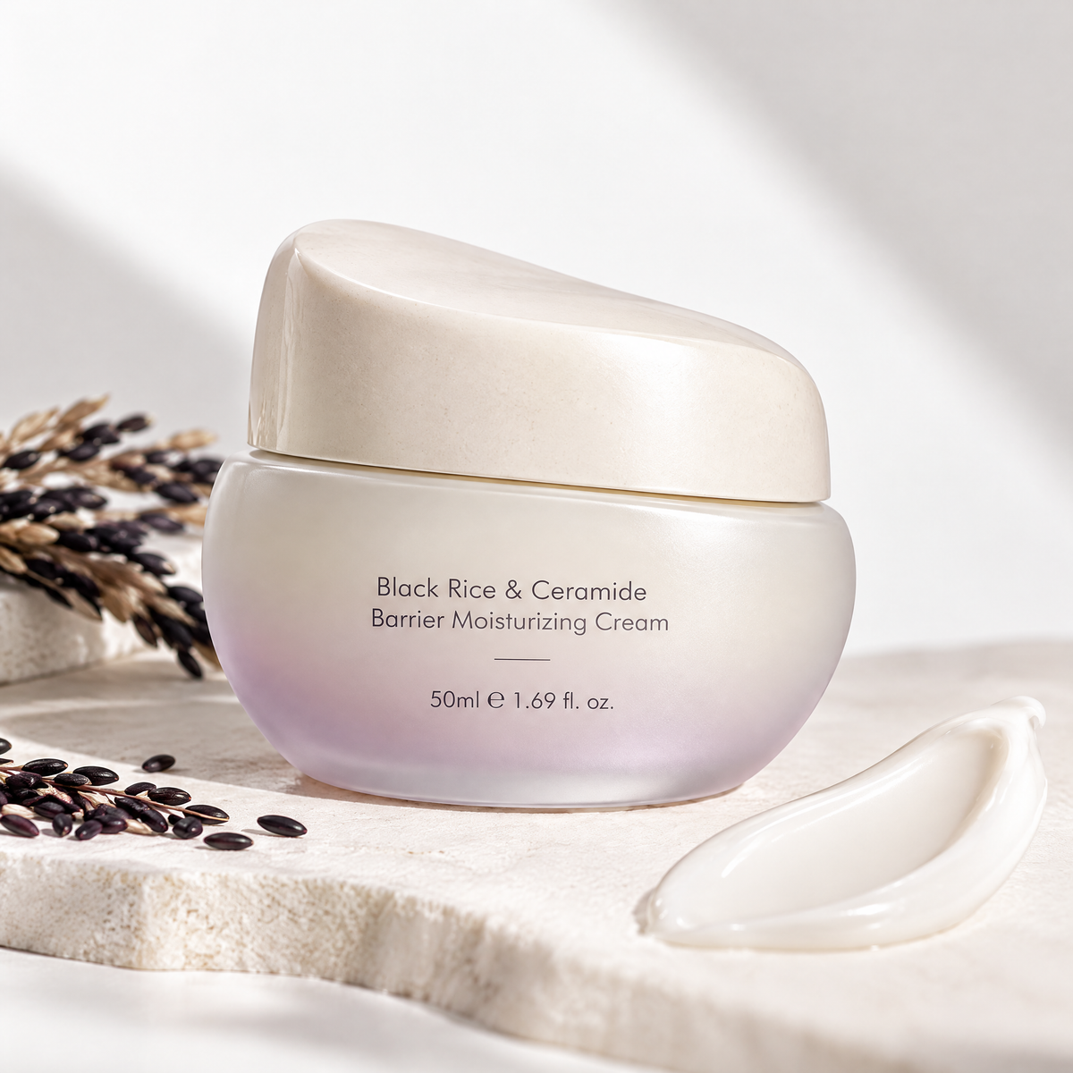 🌸AURAPECO® Black Rice & Ceramide Barrier Moisturizing Cream