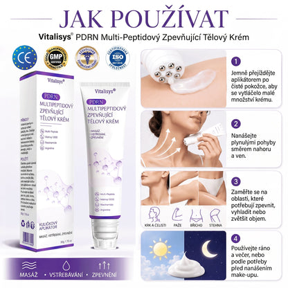 Vitalisys®🔥PDRN Multi-Peptide Masážní tělový krém s válečkem — proti stárnutí, hydratuje, zpevňuje a liftinguje pokožku, podporuje regeneraci, sjednocuje tón pleti a pečuje o nedokonalosti a tmavé skvrny.