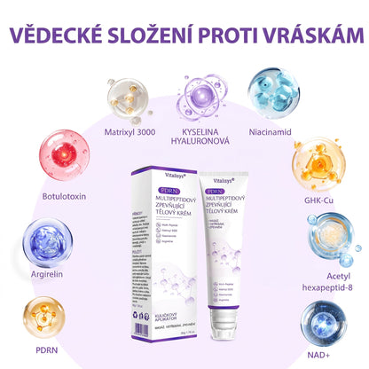 Vitalisys®🔥PDRN Multi-Peptide Masážní tělový krém s válečkem — proti stárnutí, hydratuje, zpevňuje a liftinguje pokožku, podporuje regeneraci, sjednocuje tón pleti a pečuje o nedokonalosti a tmavé skvrny.