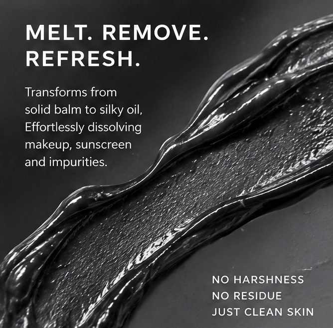🖤 AURAPECO® Charcoal Melt Cleansing Balm – Purify, Dissolve & Refresh